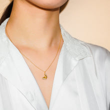 Load image into Gallery viewer, 14k Gold Vermeil Butterfly Necklace & Earrings Set