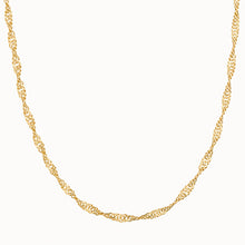 Load image into Gallery viewer, 18K Gold Vermeil Singapore Chain Necklace