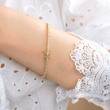 Load image into Gallery viewer, 18K Gold Vermeil Cubic Zirconia Tennis Bracelet