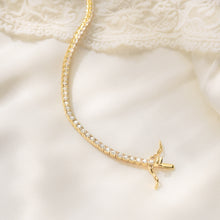 Load image into Gallery viewer, 18K Gold Vermeil Cubic Zirconia Tennis Bracelet