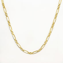 Load image into Gallery viewer, 18k Gold Vermeil Chunky Oval Figaro Chain Necklace