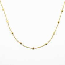 Load image into Gallery viewer, 18k Gold Vermeil Fine Beaded Chain Necklace