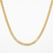 Load image into Gallery viewer, 18k Gold Vermeil Flat Curb Chain Necklace - 42cm