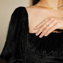 Load image into Gallery viewer, 18k Gold Vermeil Tiny Dainty Stacking Ring