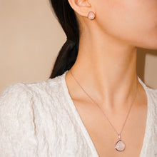Load image into Gallery viewer, Agate Crystal Earrings | Rose Gold Vermeil on 925 Sterling Silver
