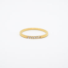 Load image into Gallery viewer, 18k Gold Vermeil CZ Skinny Stacking Ring