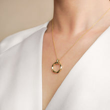 Load image into Gallery viewer, Chunky Twisted Circle Necklace in 14k Gold Vermeil