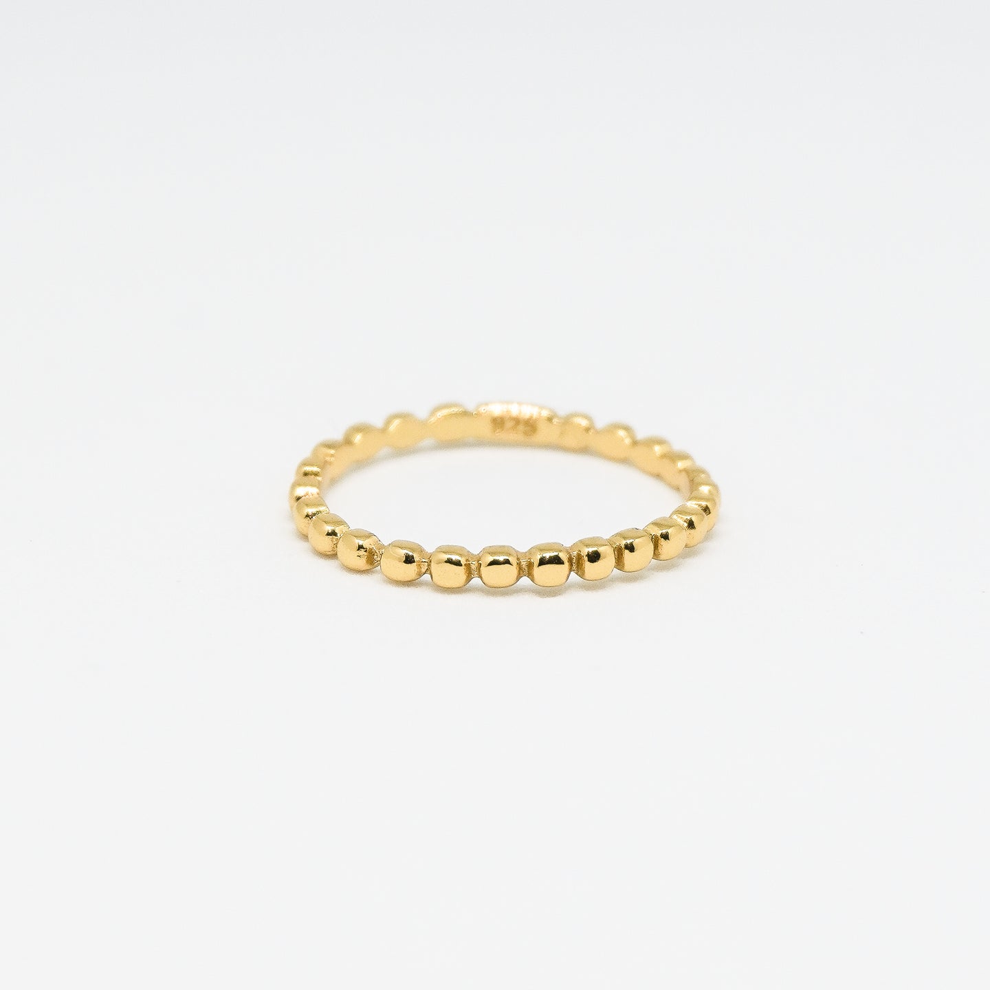 14k Gold Vermeil Delicate Ball Ring