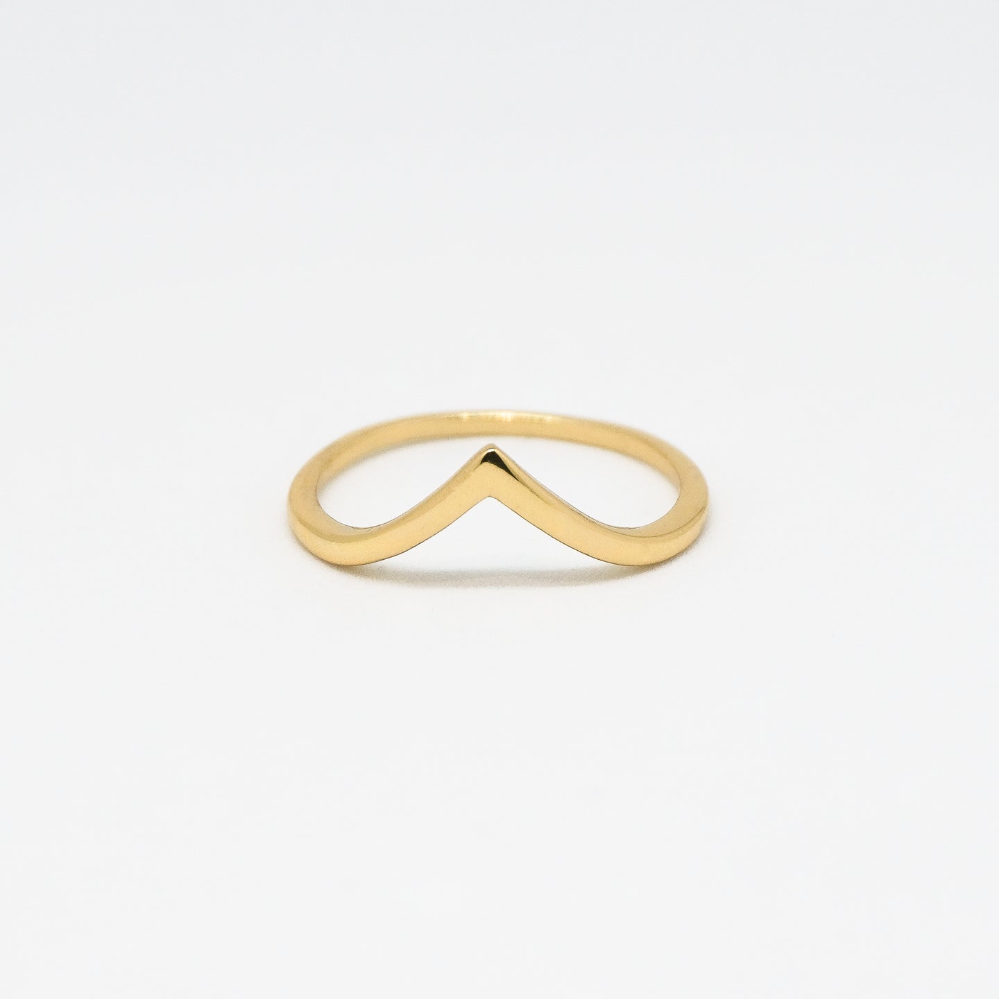 14k Gold Vermeil V Shape Ring