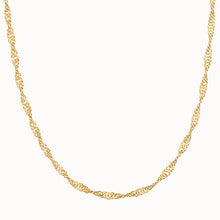 Load image into Gallery viewer, 18K Gold Vermeil Singapore Chain Necklace
