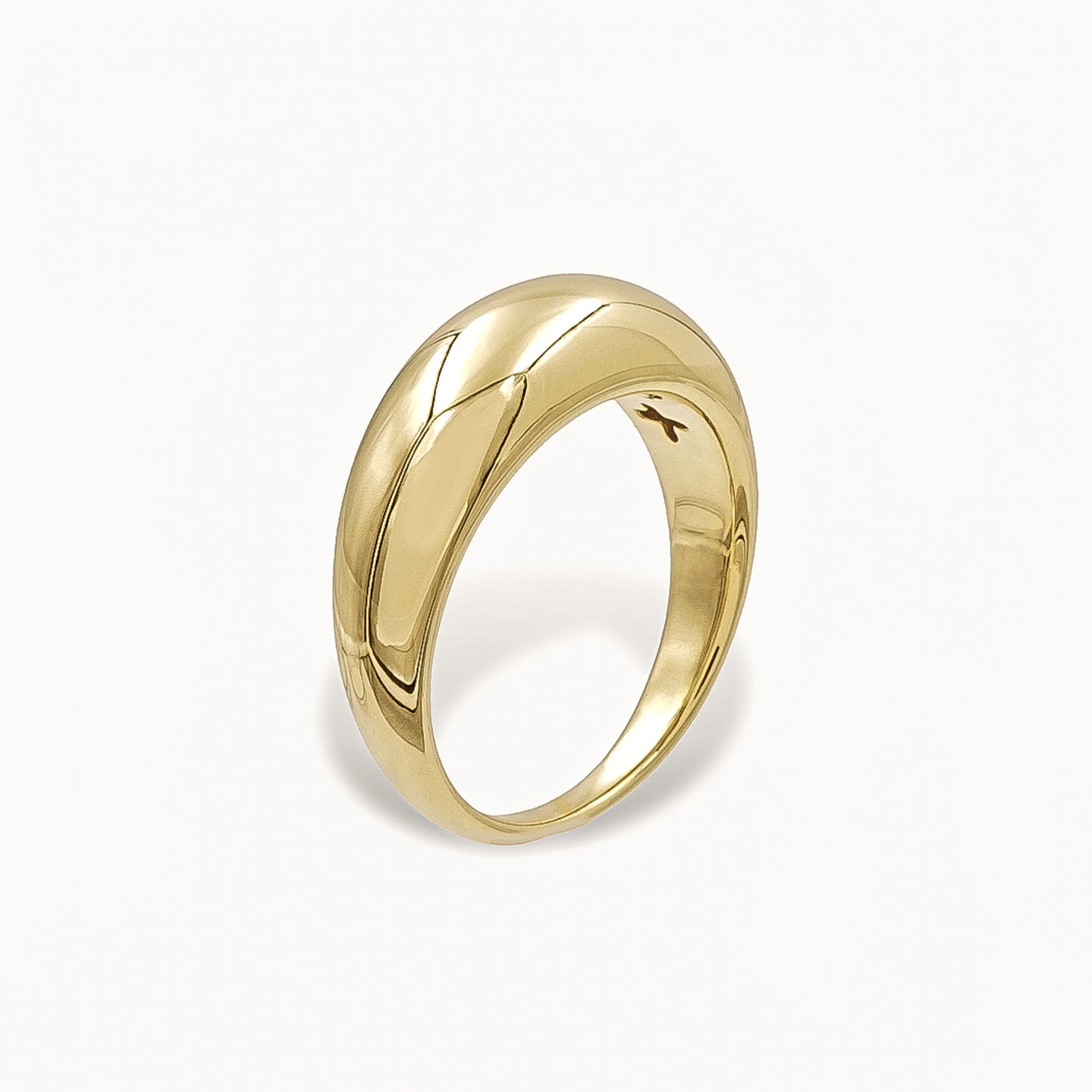 18K Gold Vermeil Bold Dome Ring