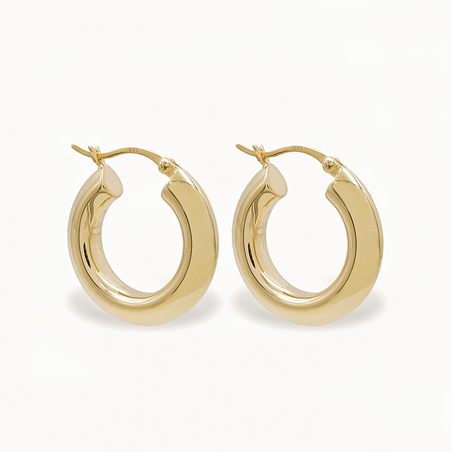 18K Gold Vermeil Chunky Hoop Earrings