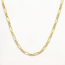 Load image into Gallery viewer, 18k Gold Vermeil Chunky Oval Figaro Chain Necklace
