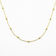 Load image into Gallery viewer, 18k Gold Vermeil Fine Beaded Chain Necklace
