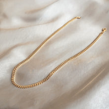 Load image into Gallery viewer, 18k Gold Vermeil Flat Curb Chain Necklace - 42cm

