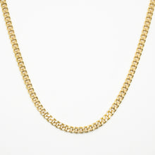 Load image into Gallery viewer, 18k Gold Vermeil Flat Curb Chain Necklace - 42cm
