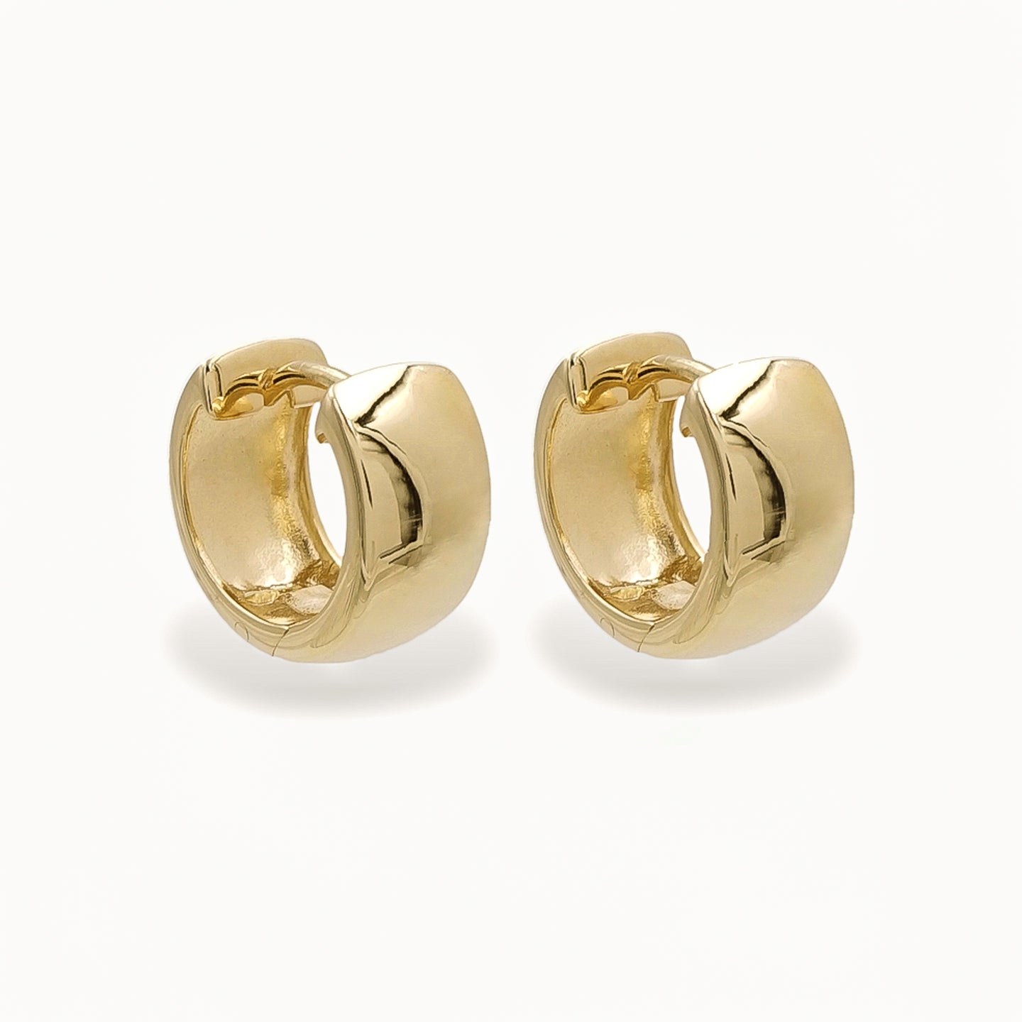 18k Gold Vermeil Huggie Hoop Earrings