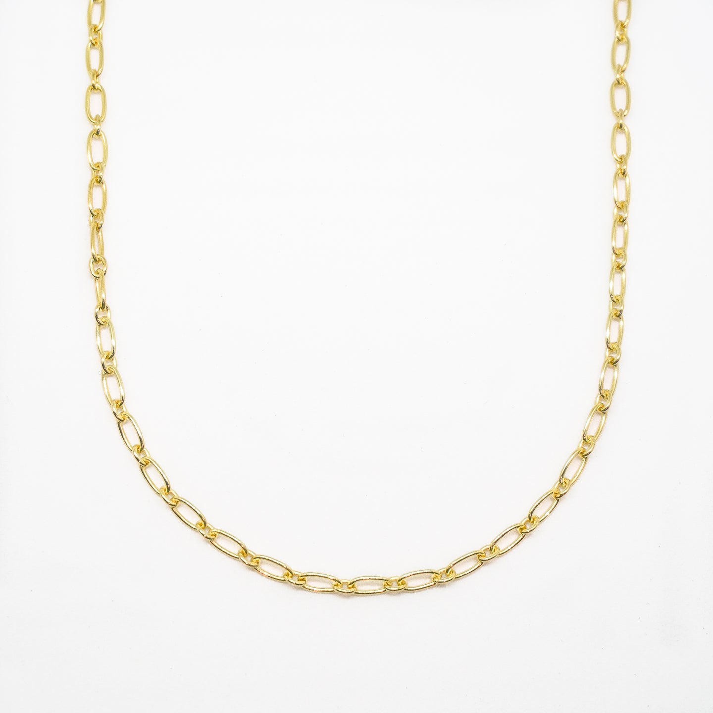 18k Gold Vermeil Oval Link Chain Necklace