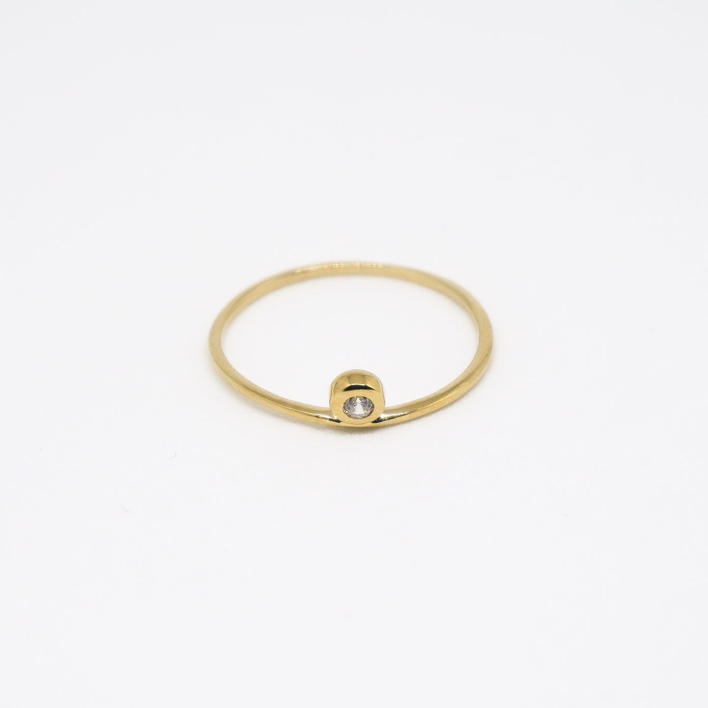18k Gold Vermeil Tiny Dainty Stacking Ring