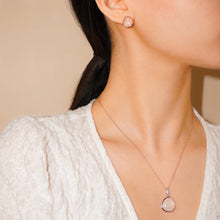 Load image into Gallery viewer, Agate Crystal Necklace | Rose Gold Vermeil on 925 Sterling Silver
