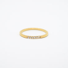 Load image into Gallery viewer, 18k Gold Vermeil CZ Skinny Stacking Ring

