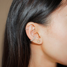 Load image into Gallery viewer, Silver Sparkle CZ Ear Cuff
